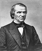 Andrew Johnson, Foto von Mathew Brady